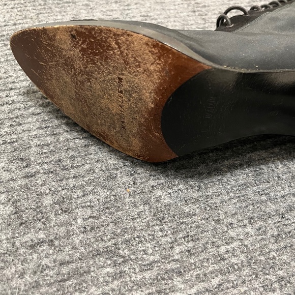 Vtg CHARLES DAVID By Nathalie M Lace Up Victorian Boots Sz 8 - Picture 4 of 13